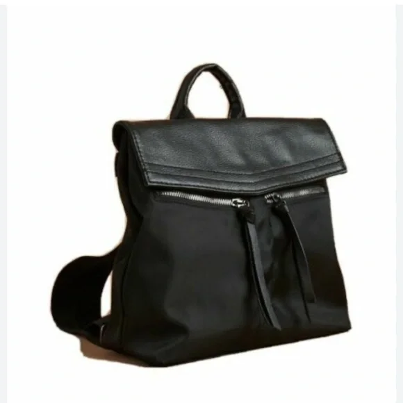 🆕 Botkier New York Mini Trigger Nylon Black Backpack - Picture 2 of 6